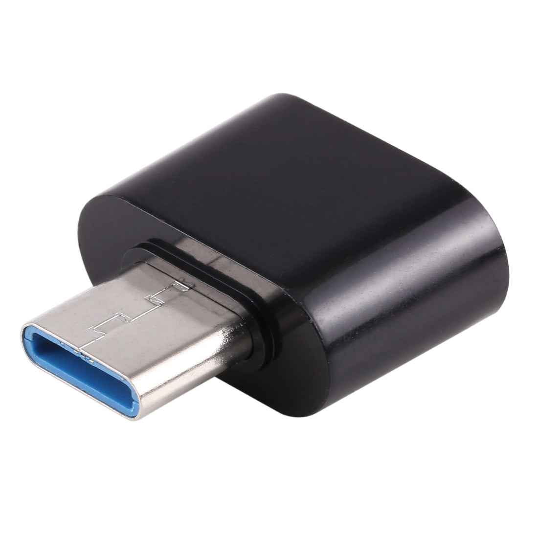 Uniqbuy For Plastic USB-C / Type-C Male to USB 2.0 Female OTG Data Transmission Charging Adapter(Black)