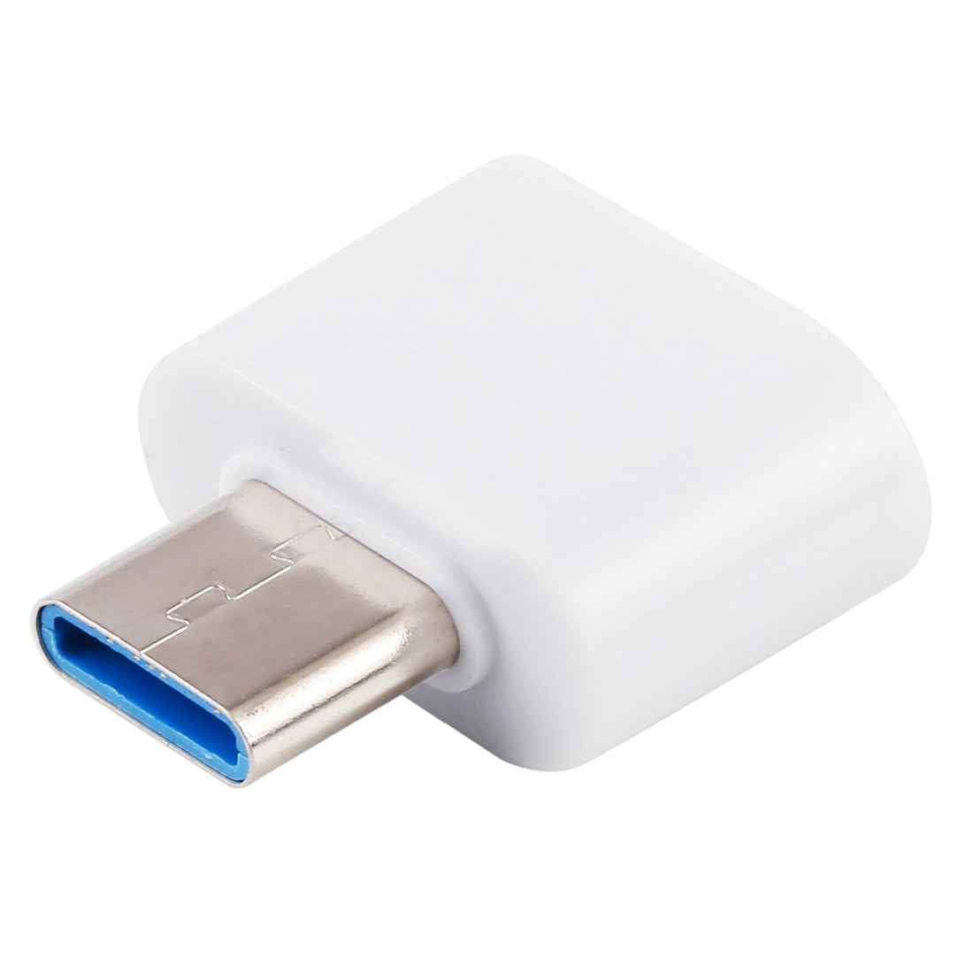 Uniqbuy For Plastic USB-C / Type-C Male to USB 2.0 Female OTG Data Transmission Charging Adapter(White)