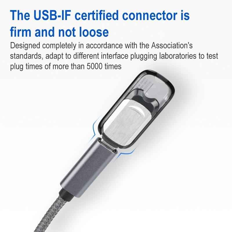 Uniqbuy For 15cm USB 3.0 Male to USB-C / Type-C Female Extension Cable (Grey)
