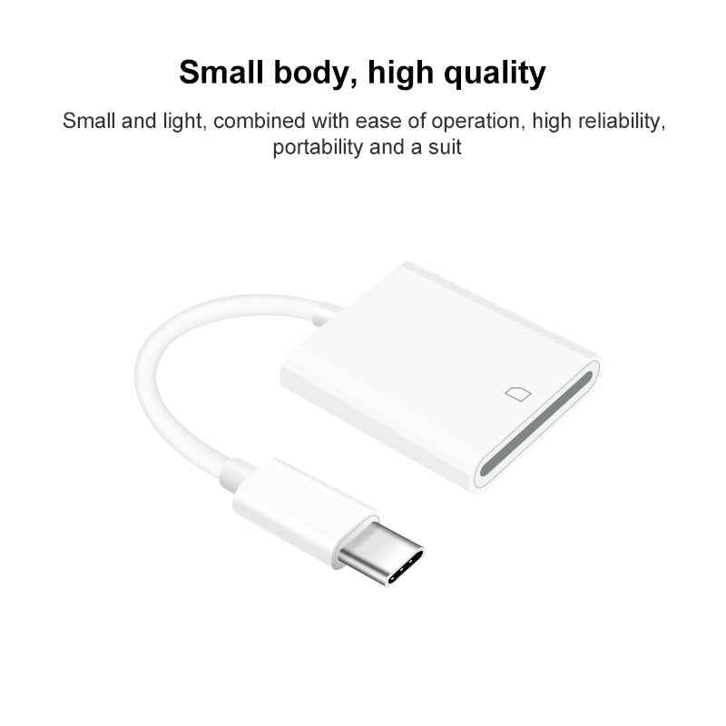 Uniqbuy For D-118 Type-C / USB-C Mobile Phone SD Card Reader