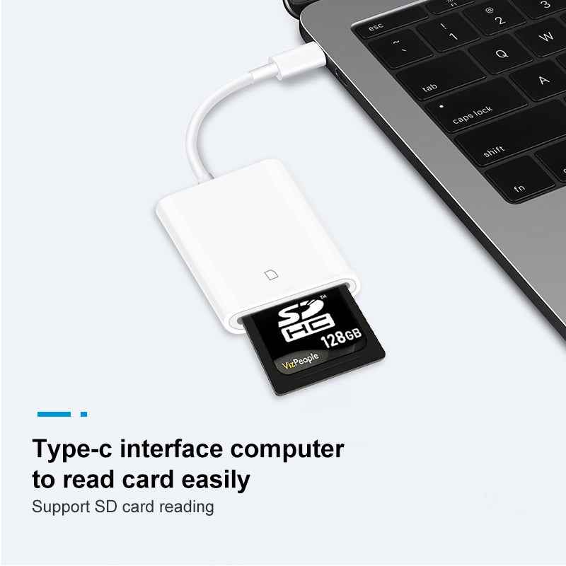 Uniqbuy For D-118 Type-C / USB-C Mobile Phone SD Card Reader