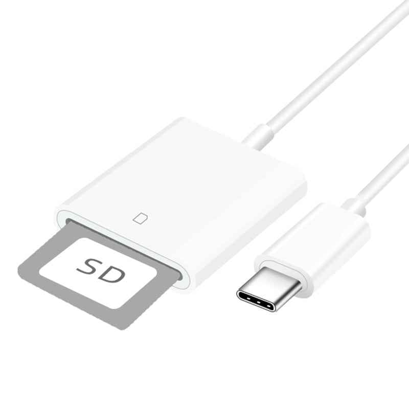 Uniqbuy For D-118 Type-C / USB-C Mobile Phone SD Card Reader