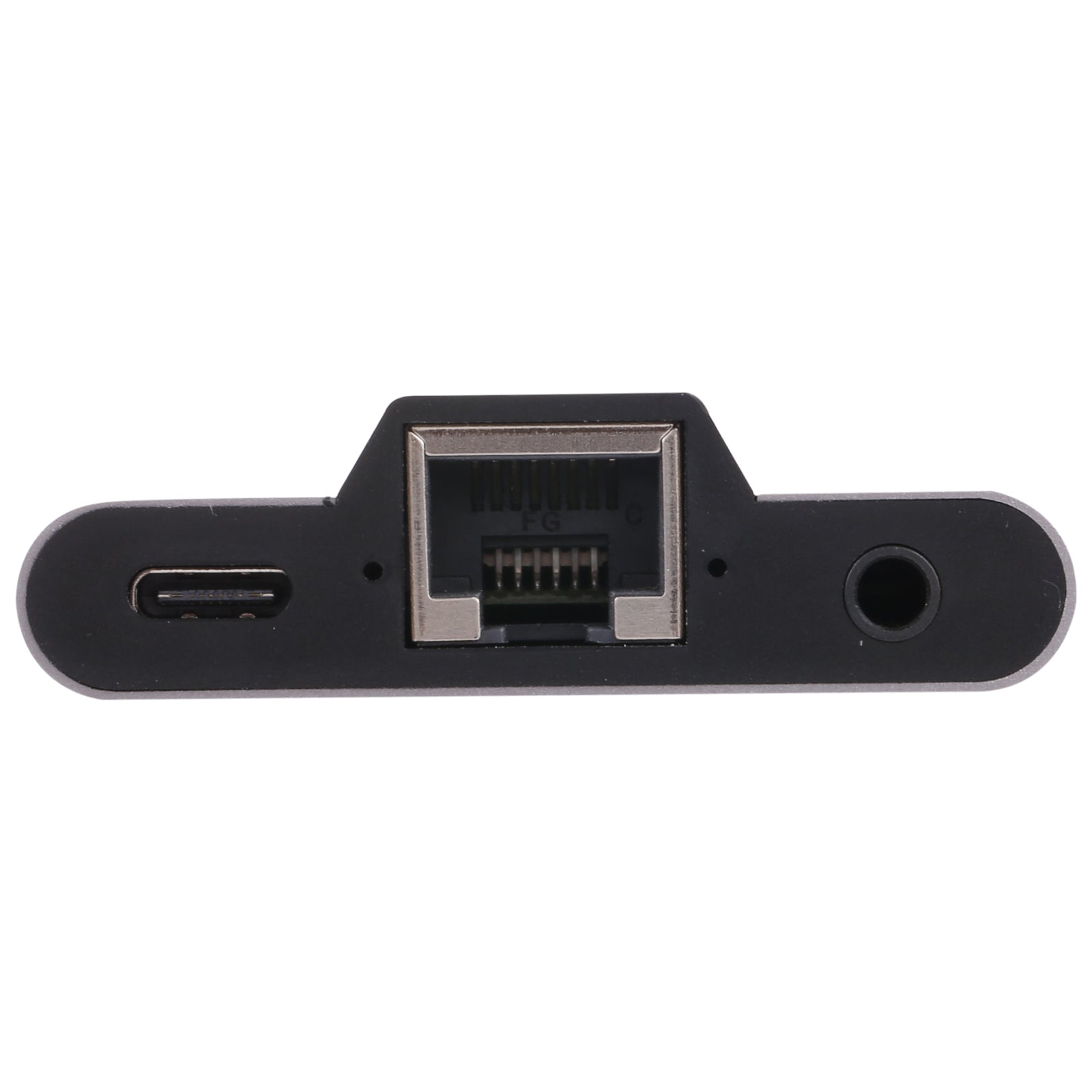 NK-1056TC 3 in 1 USB-C / Type-C Male to USB-C / Type-C Charging + Ethernet + 3.5mm Earphone Female Adapter