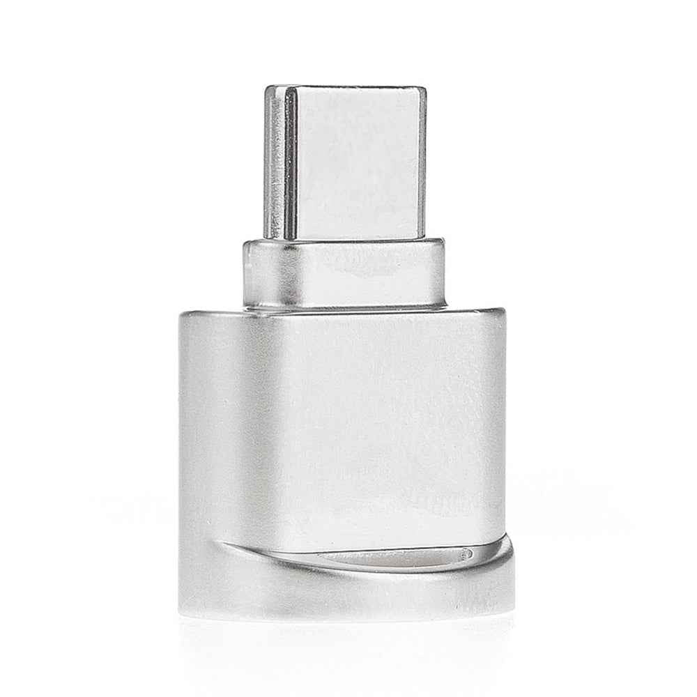 Uniqbuy For USB-C / Type-C 3.1 to Micro SD Card (TF Card) Reader Adapter(Silver)