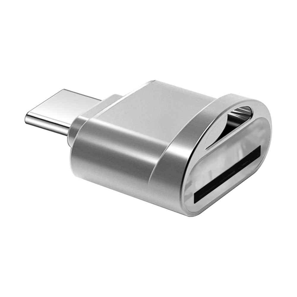 Uniqbuy For USB-C / Type-C 3.1 to Micro SD Card (TF Card) Reader Adapter(Silver)