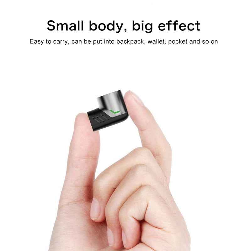Uniqbuy For X20 120W PD USB-C / Type-C Female to USB-C / Type-C Elbow Magnetic Charging Adapter(Black)