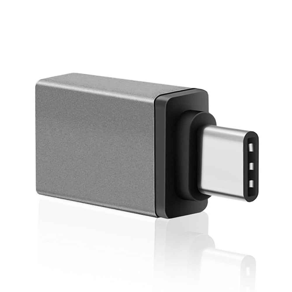 Uniqbuy For Aluminum Alloy USB-C / Type-C 3.1 Male to USB 3.0 Female Data / Charger Adapter(Grey)
