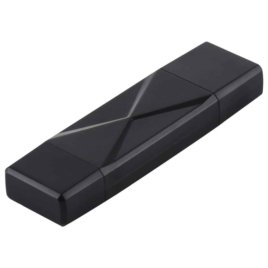 Uniqbuy For USB-C / Type-C + SD + TF + Micro USB to USB 3.0 Card Reader (Black)