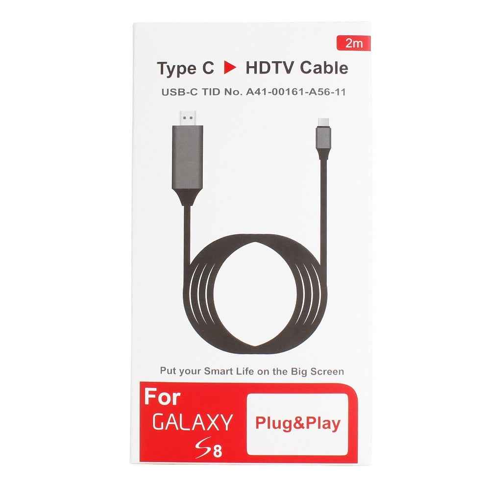 Uniqbuy For USB-C / Type-C 3.1 to HDMI Converter Adapter Cable, Length: 2m(Black)