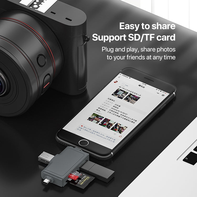 7 In 1 USB 3.0 Card Reader (Black)