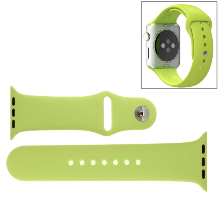 For Apple Watch Sport 38mm High-performance Rubber Sport Watch Band with Pin-and-tuck Closure