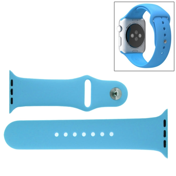 For Apple Watch Sport 38mm High-performance Rubber Sport Watch Band with Pin-and-tuck Closure