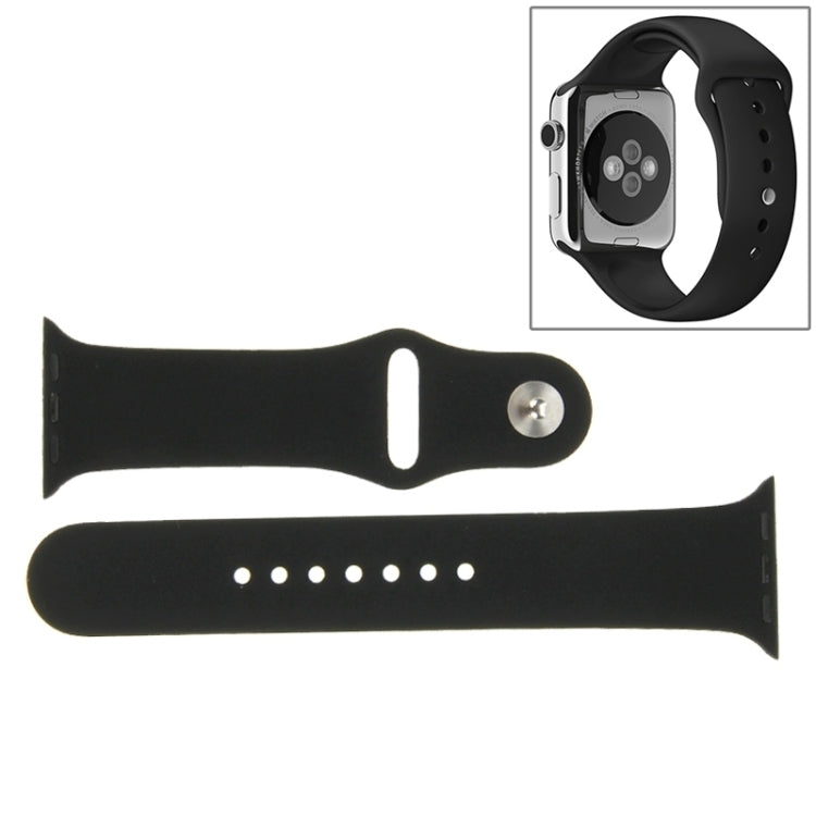 For Apple Watch Sport 42mm High-performance Rubber Sport Watch Band with Pin-and-tuck Closure