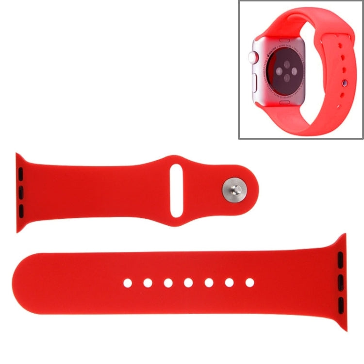 For Apple Watch Sport 42mm High-performance Rubber Sport Watch Band with Pin-and-tuck Closure