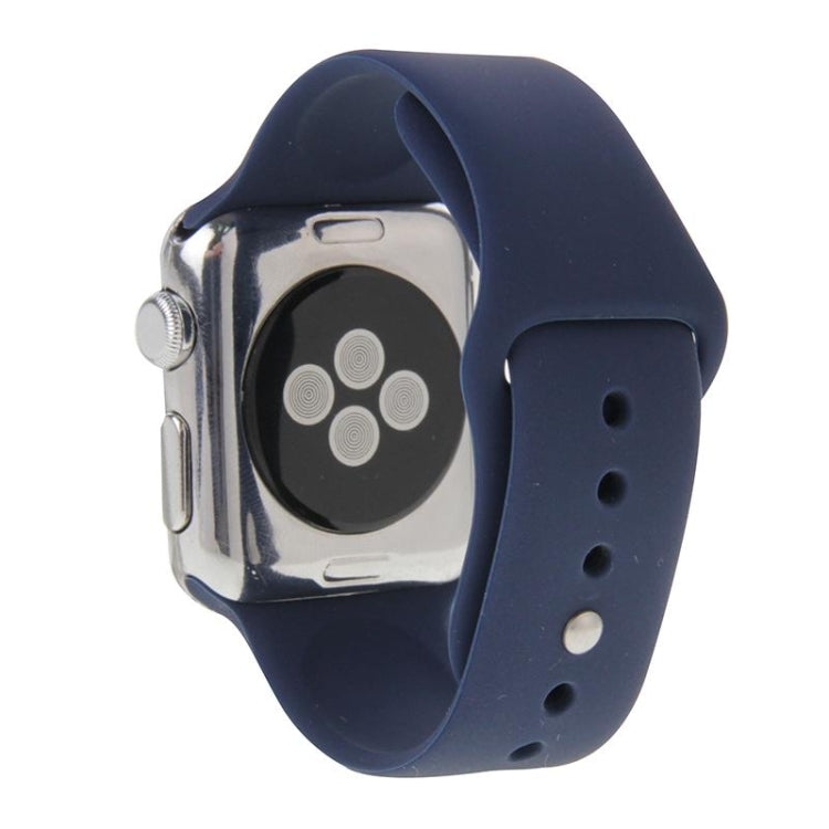 For Apple Watch Sport 38mm High-performance Longer Silicone Sport Watch Band with Pin-and-tuck Closure