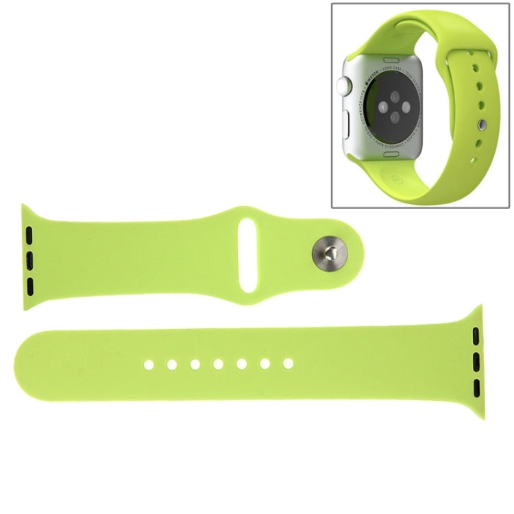 For Apple Watch Sport 38mm High-performance Longer Silicone Sport Watch Band with Pin-and-tuck Closure