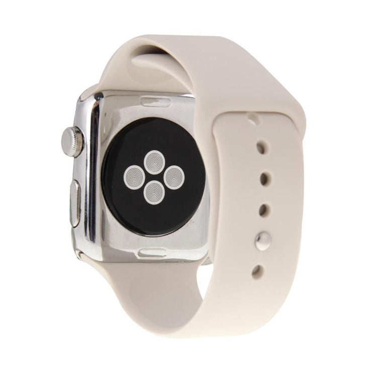 For Apple Watch Sport 38mm High-performance Longer Silicone Sport Watch Band with Pin-and-tuck Closure