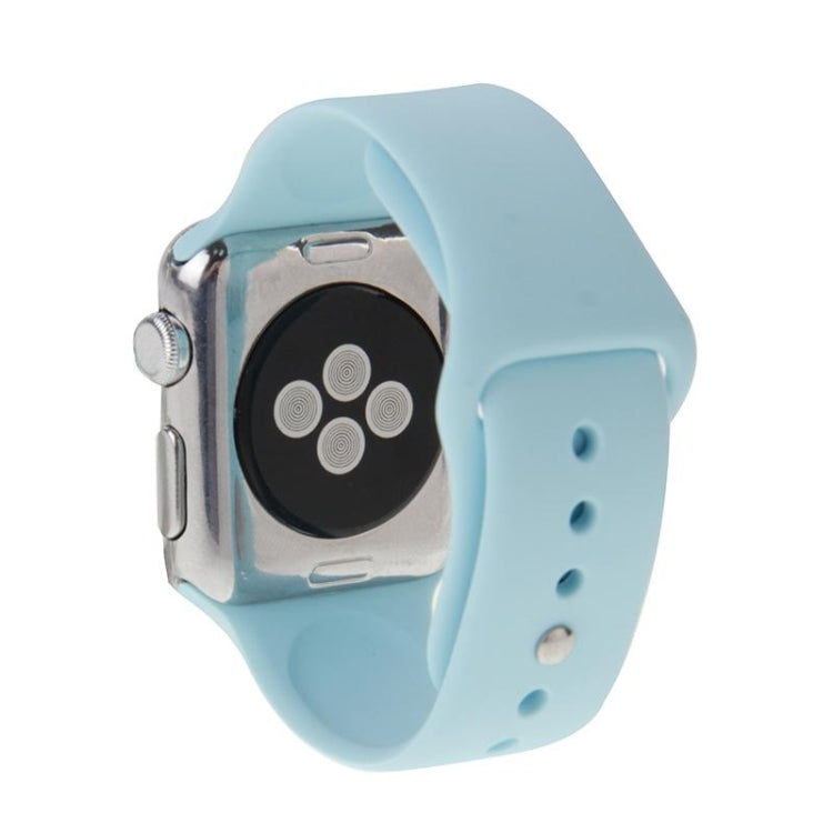 For Apple Watch Sport 38mm High-performance Longer Silicone Sport Watch Band with Pin-and-tuck Closure