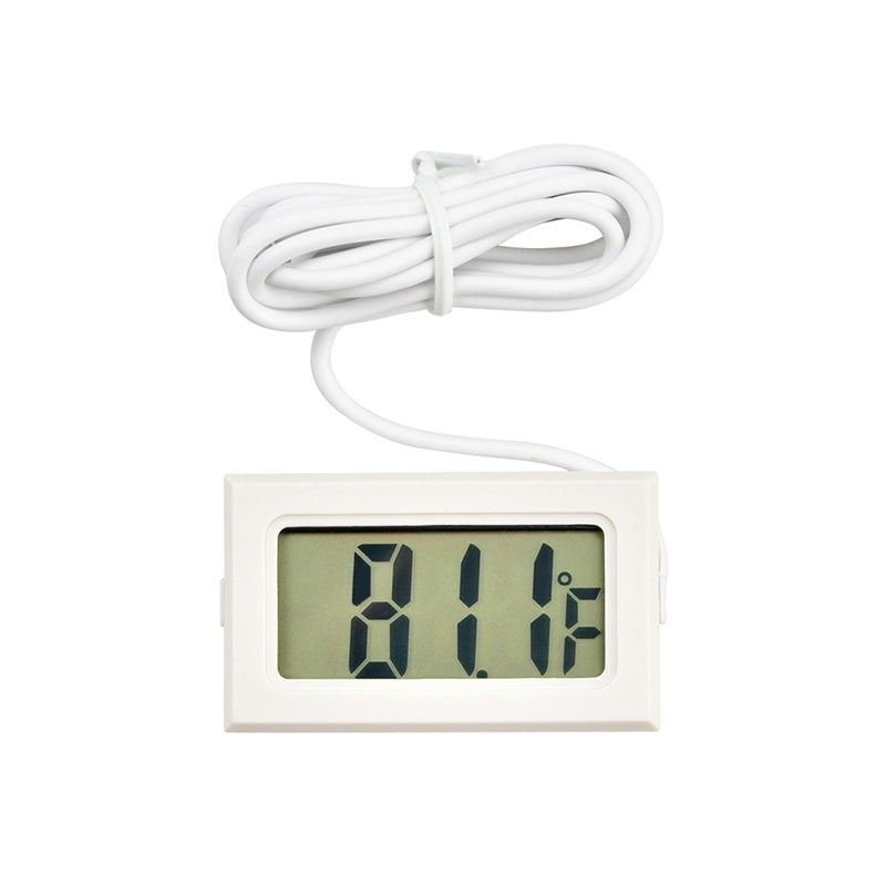 Mini LCD Indoor Digital Thermometer (Fahrenheit Display), White(White)