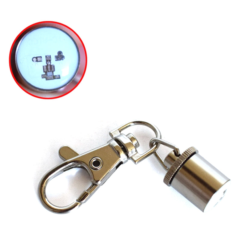 New Style Cylinder Shaped Pet Dog Two Colors Blinking Pendant Hanging Ornament(Grey)