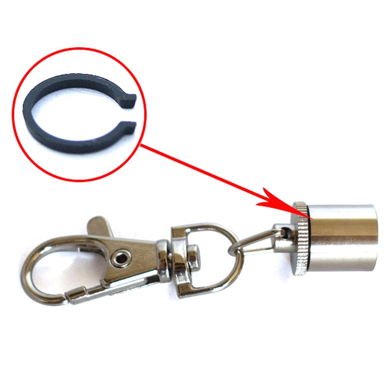 New Style Cylinder Shaped Pet Dog Two Colors Blinking Pendant Hanging Ornament(Grey)