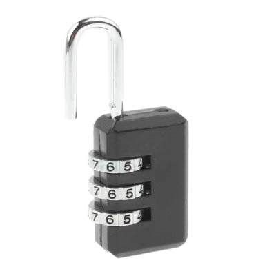 3 Digit Resettable Combination Security Travel Lock(Random Color Delivery)