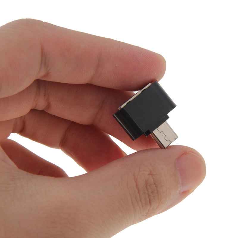 Uniqbuy For Micro USB 2.0 to USB 2.0 Adapter with OTG Function, For Samsung / Huawei / Xiaomi / Meizu / LG / HTC and Other Smartphones(Black)