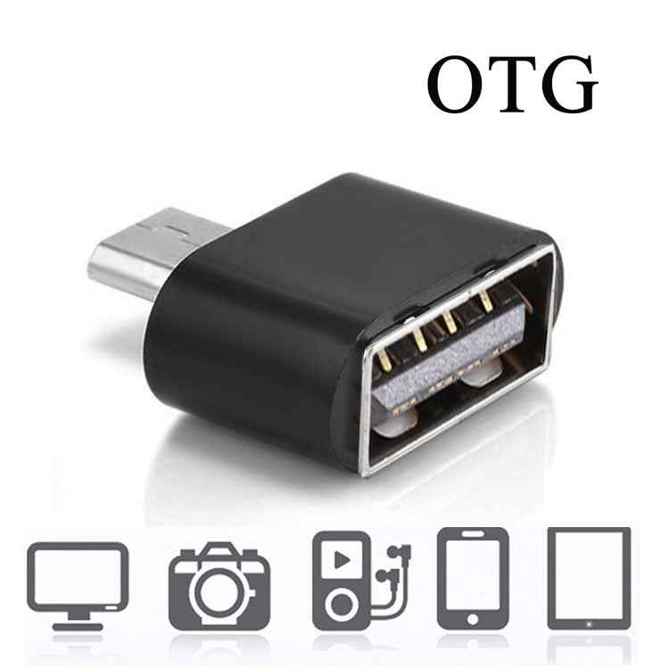 Uniqbuy For Micro USB 2.0 to USB 2.0 Adapter with OTG Function, For Samsung / Huawei / Xiaomi / Meizu / LG / HTC and Other Smartphones(Black)