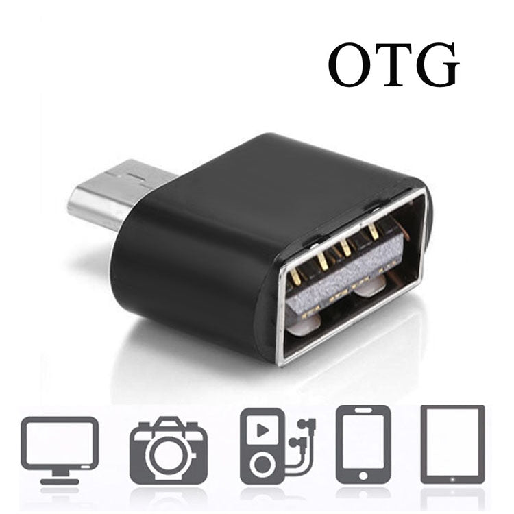 Micro USB 2.0 to USB 2.0 Adapter with OTG Function, For Samsung / Huawei / Xiaomi / Meizu / LG / HTC and Other Smartphones(Black)