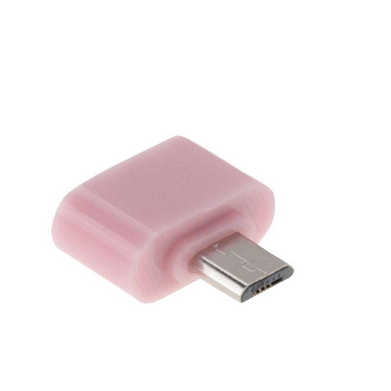 Micro USB 2.0 to USB 2.0 Adapter with OTG Function, For Samsung / Huawei / Xiaomi / Meizu / LG / HTC and Other Smartphones(Pink)