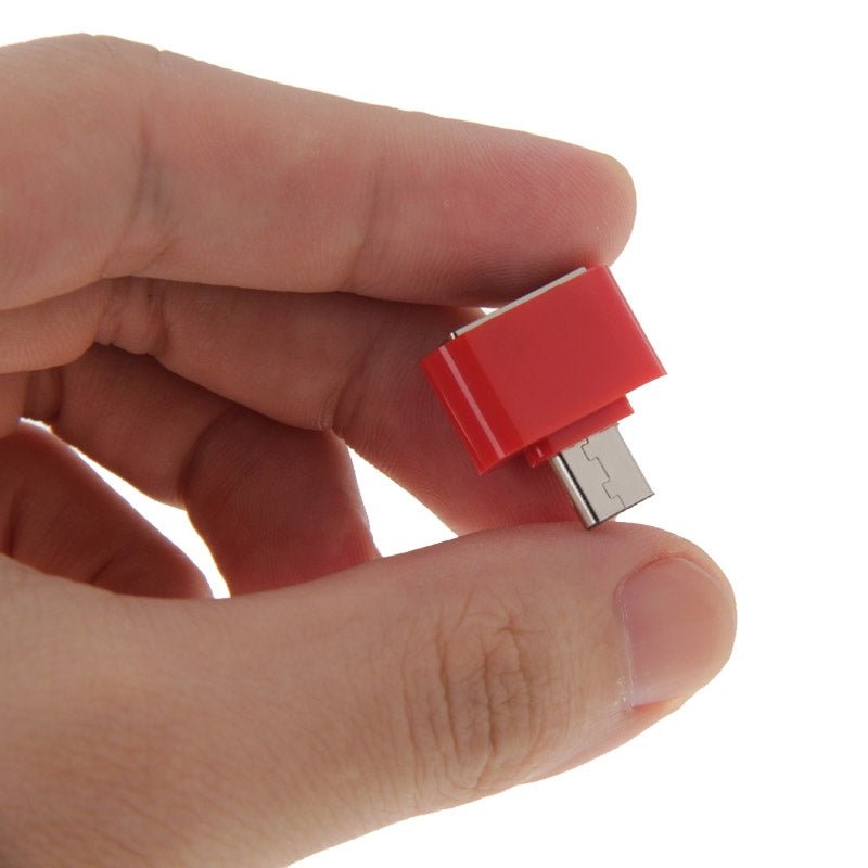 Micro USB 2.0 to USB 2.0 Adapter with OTG Function(Red)