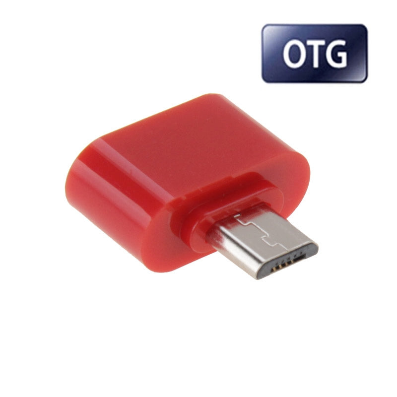 Micro USB 2.0 to USB 2.0 Adapter with OTG Function(Red)