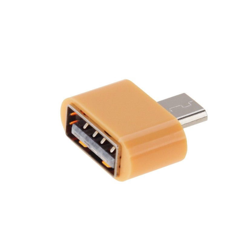 Micro USB 2.0 to USB 2.0 Adapter with OTG Function, For Samsung / Huawei / Xiaomi / Meizu / LG / HTC and Other Smartphones(Yellow)