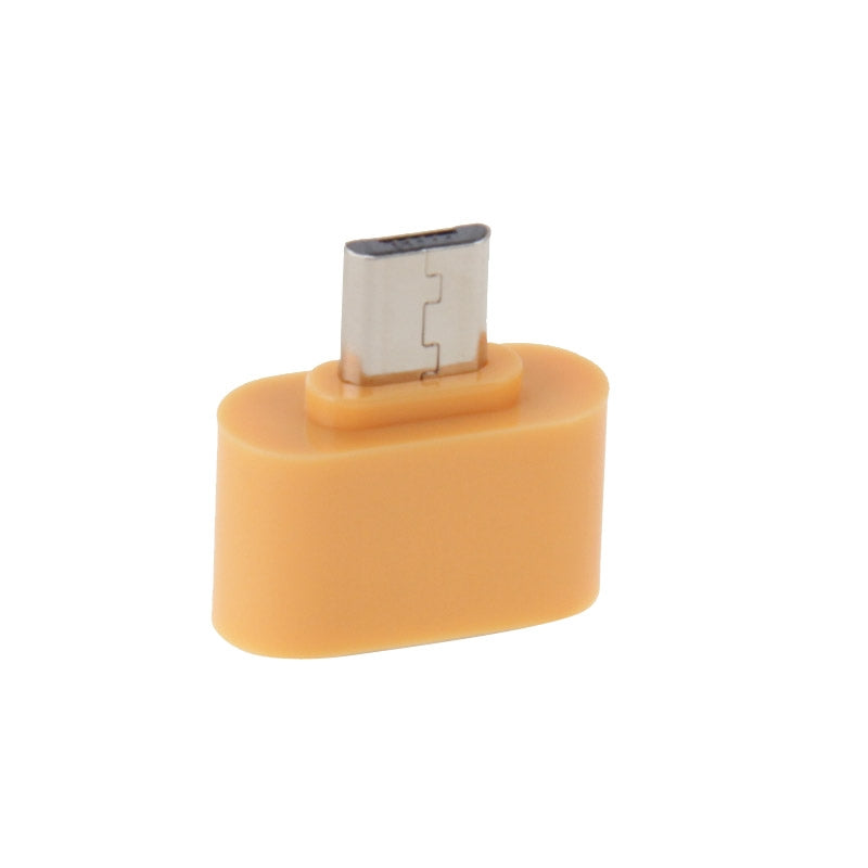 Micro USB 2.0 to USB 2.0 Adapter with OTG Function, For Samsung / Huawei / Xiaomi / Meizu / LG / HTC and Other Smartphones(Yellow)