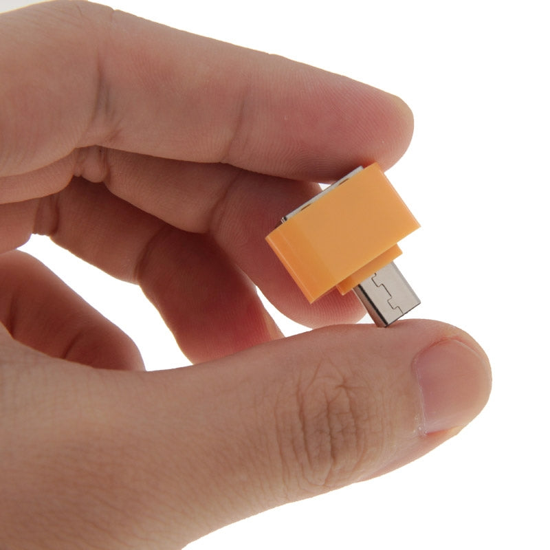 Micro USB 2.0 to USB 2.0 Adapter with OTG Function, For Samsung / Huawei / Xiaomi / Meizu / LG / HTC and Other Smartphones(Yellow)