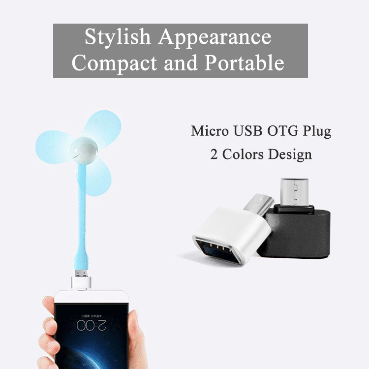 Micro USB 2.0 to USB 2.0 Adapter with OTG Function, For Samsung / Huawei / Xiaomi / Meizu / LG / HTC and Other Smartphones(White)