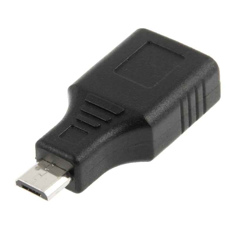 Uniqbuy For Micro USB to USB 2.0 Adapter with OTG Function(Black)