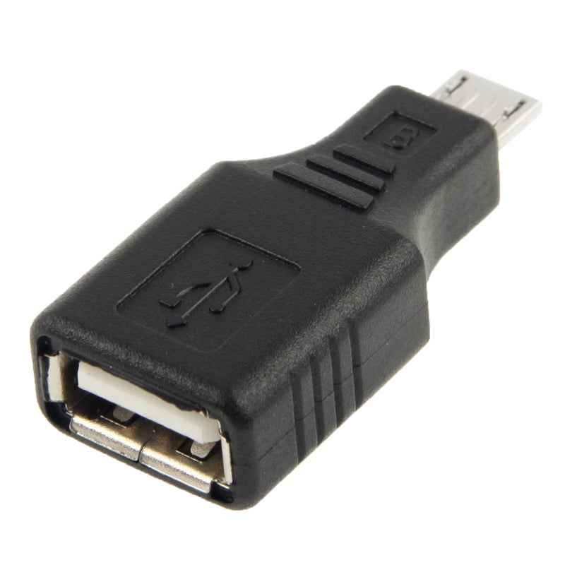 Uniqbuy For Micro USB to USB 2.0 Adapter with OTG Function(Black)