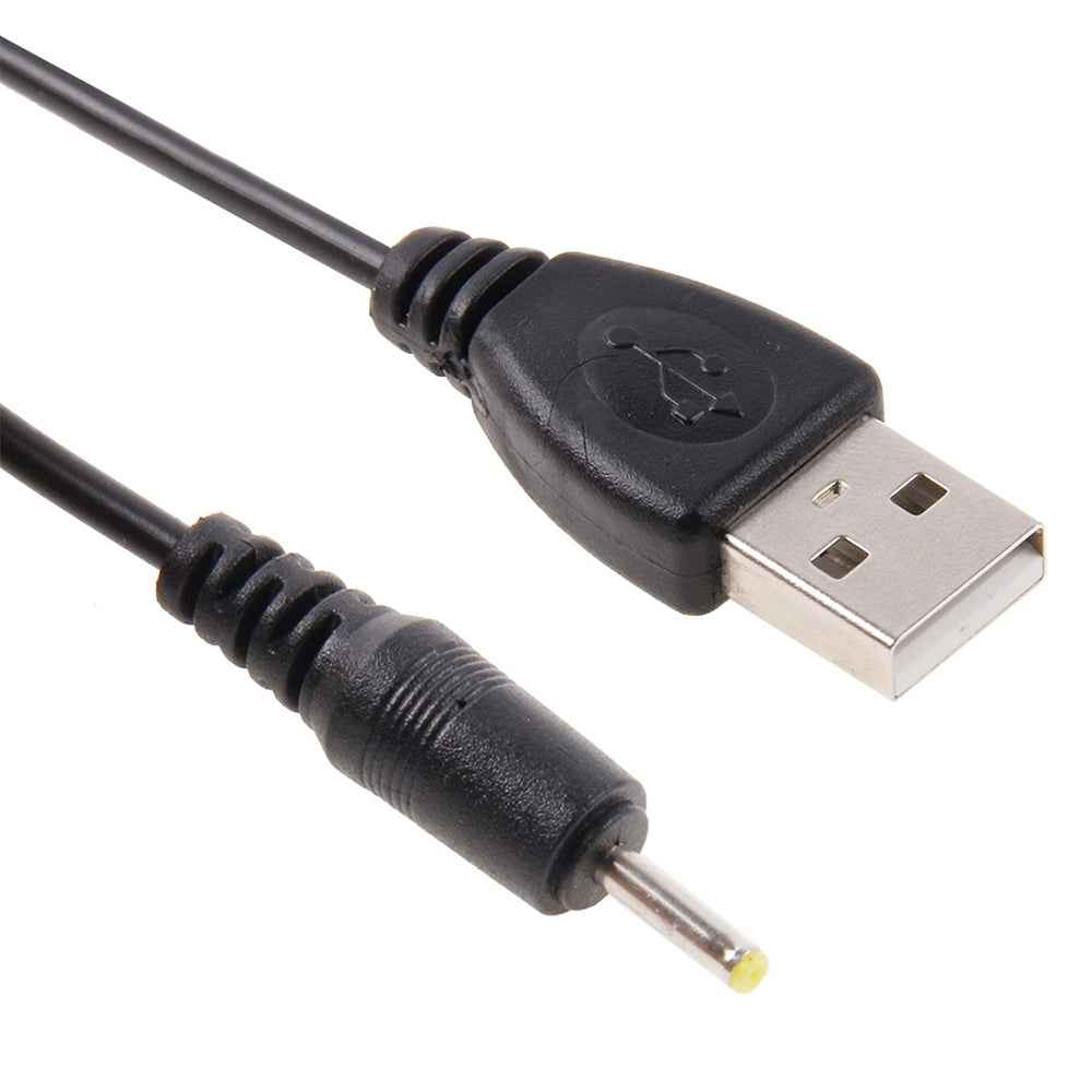 Uniqbuy For USB to 2.5mm DC Charging Cable, Length: 65cm(Black)