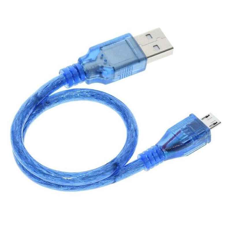 Uniqbuy For USB 2.0 to Micro USB Male Adapter Cable, Length: 30cm(Blue)