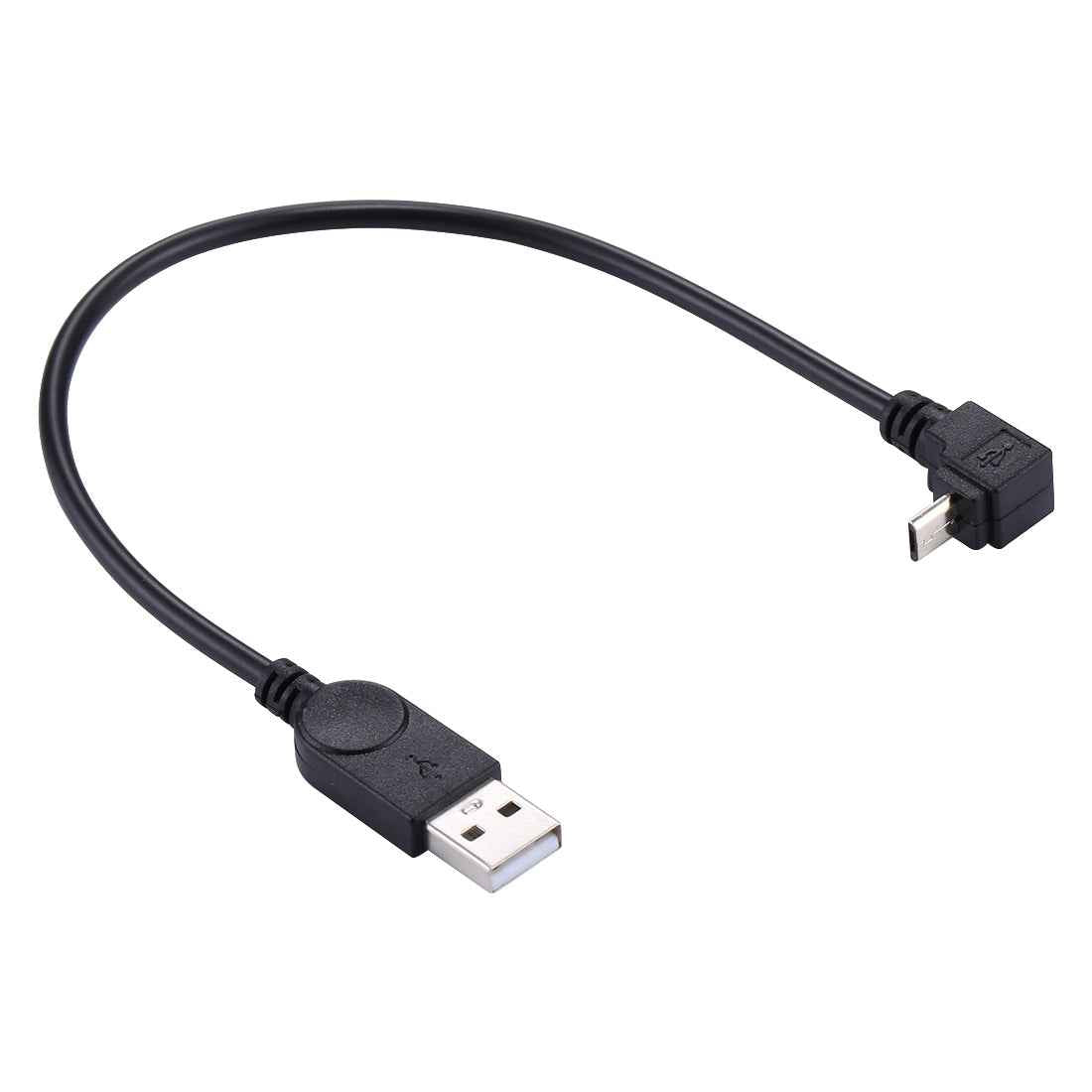 Uniqbuy For 29cm 90 Degree Angle Micro USB to USB Data / Charging Cable