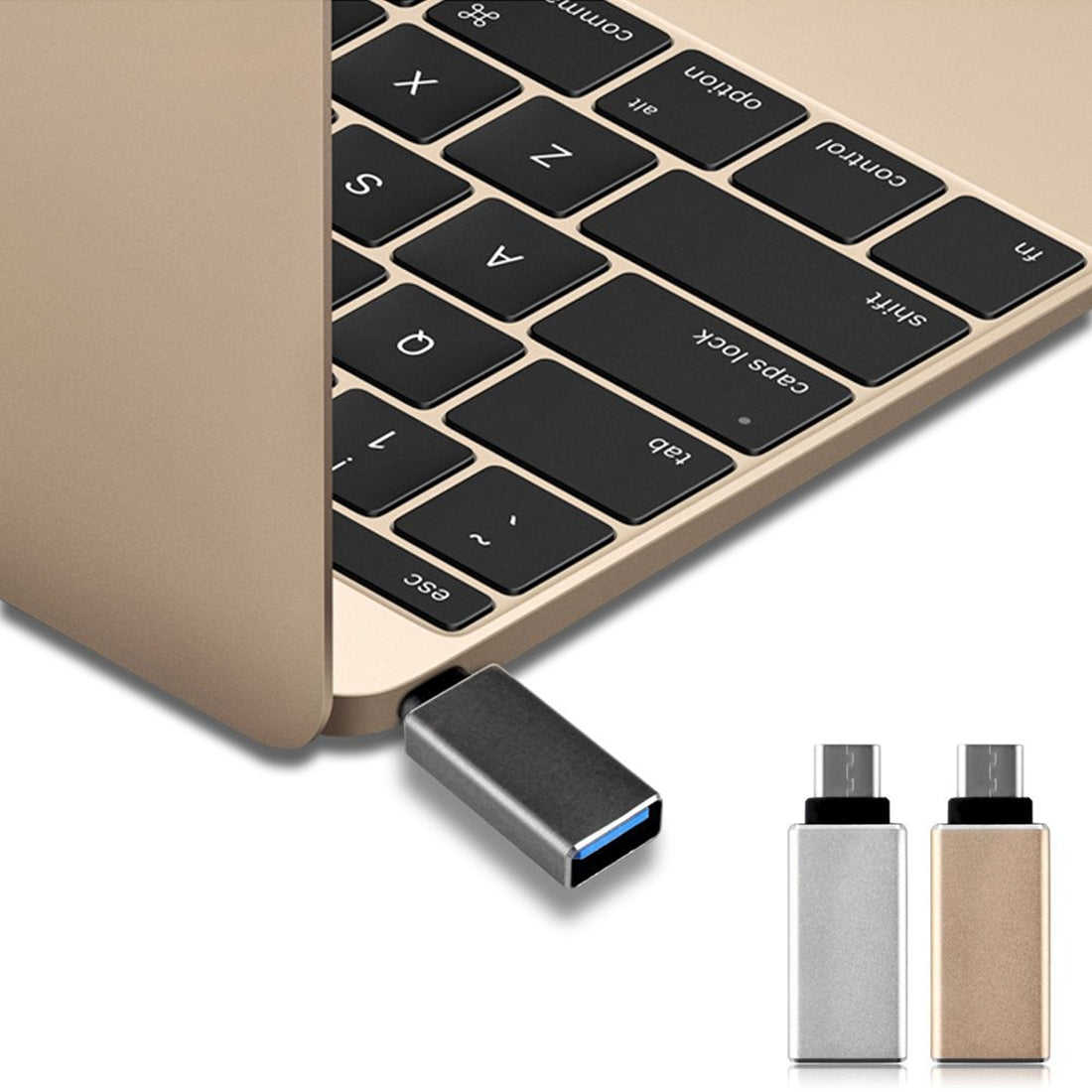 USB 3.0 to USB-C / Type-C 3.1 Converter Adapter For MacBook 12 inch, Chromebook Pixel 2015(Black)