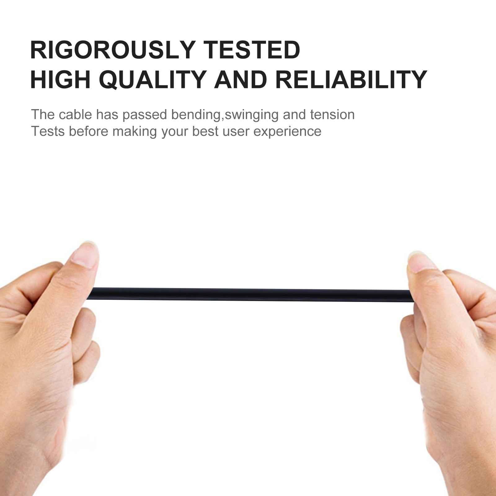 Uniqbuy For Micro USB to USB Data Sync Charger Cable , Length: 1m(Black)