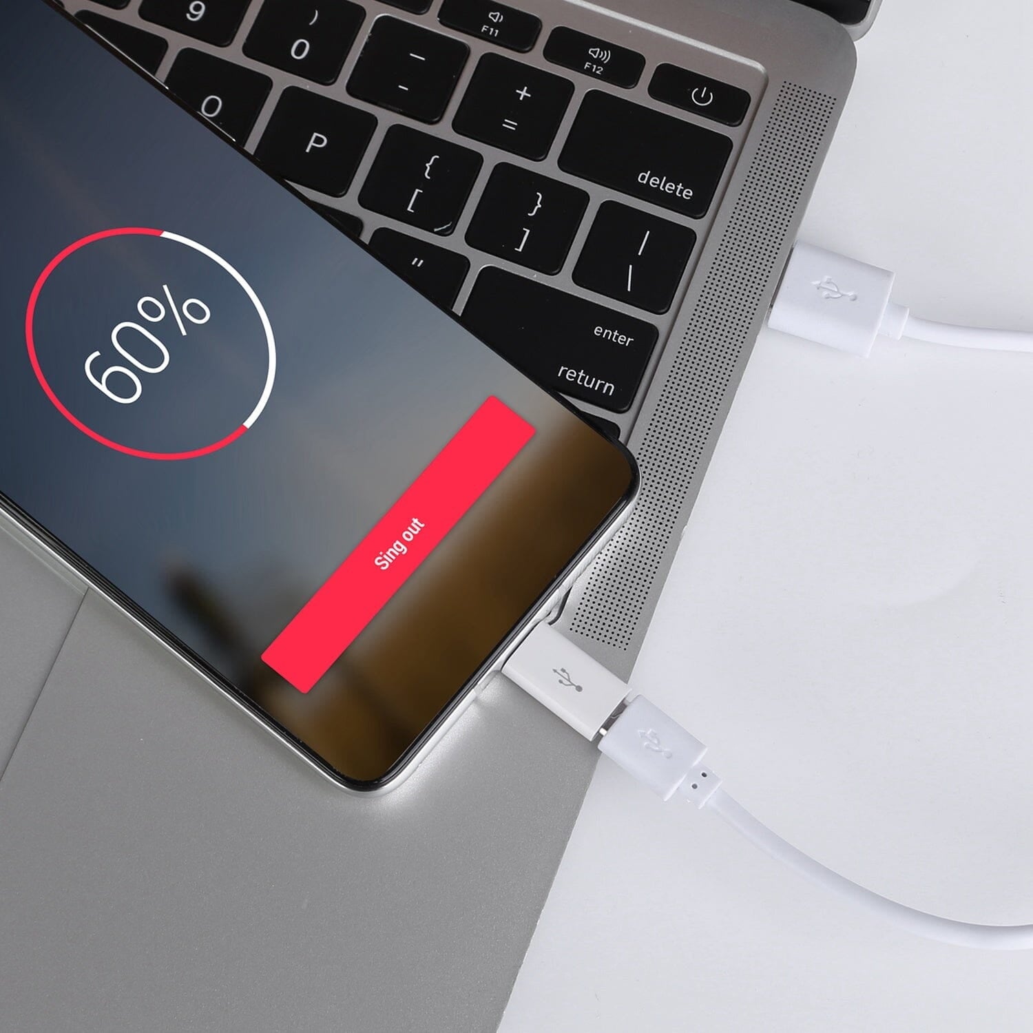 USB-C / Type-C 3.1 Male to Micro USB Female Converter Adapter, Length: 2.5cm(White)