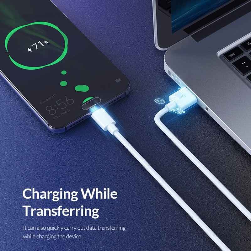 Uniqbuy For 1m USB 2.0 to USB-C / Type-C 3.1 Cable(White)