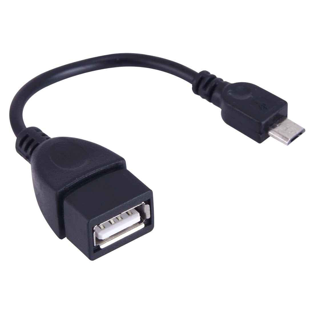 Uniqbuy For Micro USB Male to USB 2.0 Female OTG Converter Adapter Cable, For Samsung, Sony, Meizu, Xiaomi, and other Smartphones(Black)