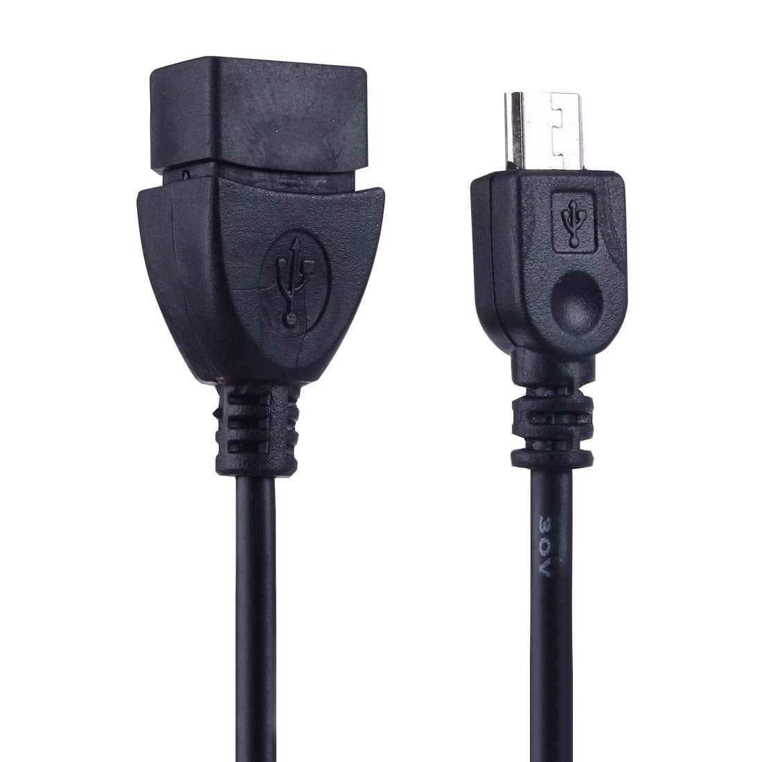 Uniqbuy For Micro USB Male to USB 2.0 Female OTG Converter Adapter Cable, For Samsung, Sony, Meizu, Xiaomi, and other Smartphones(Black)