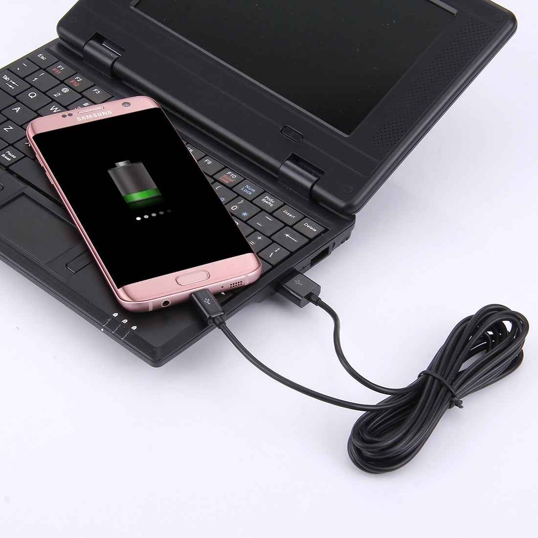Uniqbuy For 3m Micro USB Port USB Data Cable(Black)