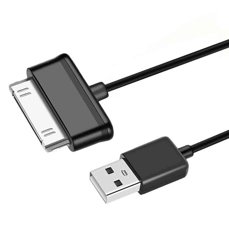 Uniqbuy For 1m 30 Pin to USB Cable, For Galaxy Tab P1000 / P3100 / P5100 / P6200 / P6800 / P7100 / P7300 / P7500 / N5100 / N8000(Black)
