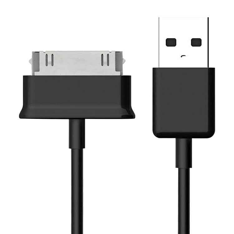 Uniqbuy For 1m 30 Pin to USB Cable, For Galaxy Tab P1000 / P3100 / P5100 / P6200 / P6800 / P7100 / P7300 / P7500 / N5100 / N8000(Black)